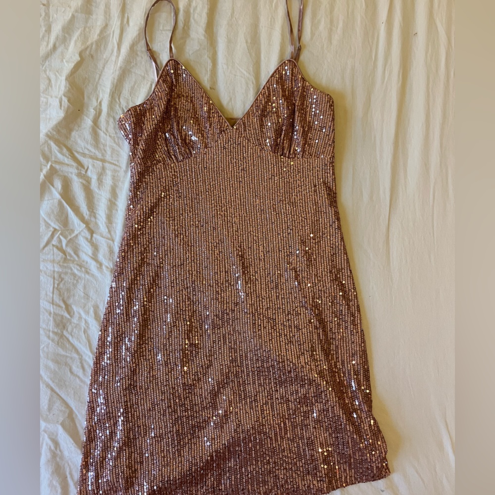 LULUS PINK SPARKLE DRESS